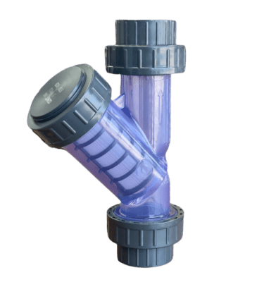 uPVC Double Union Clear Y Filter