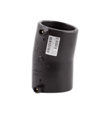Electrofusion 11 degree HDPE elbow fitting for joining polyethylene pipes using welding machine